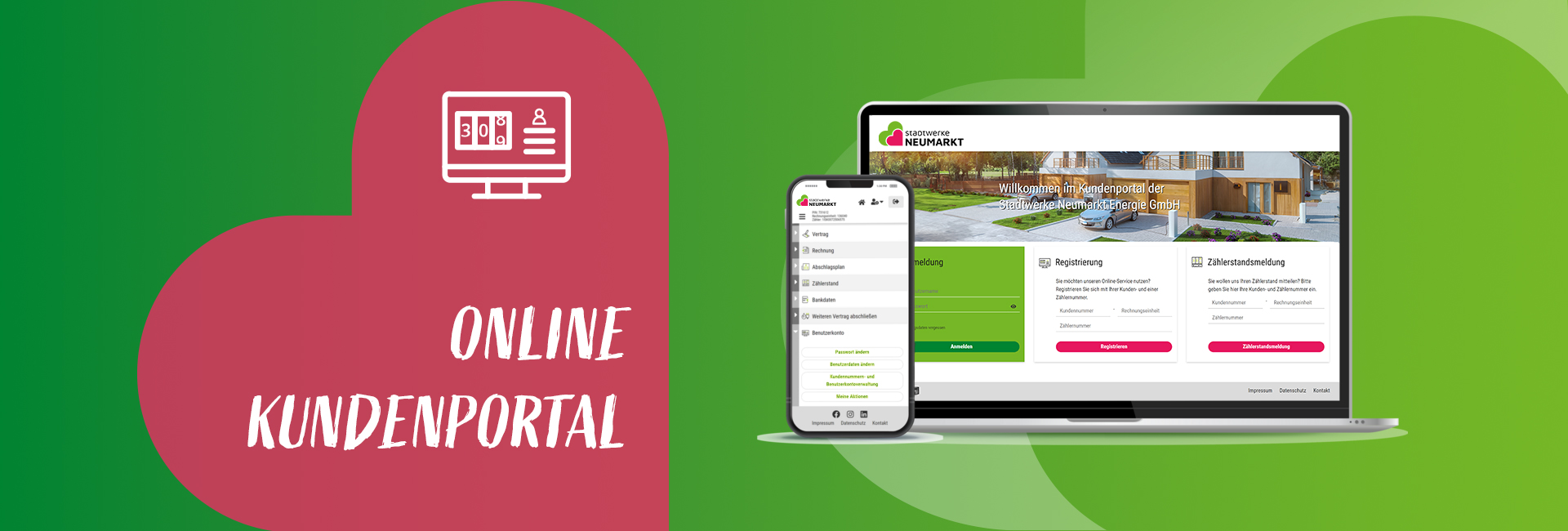 Herobild Online Kundenportal